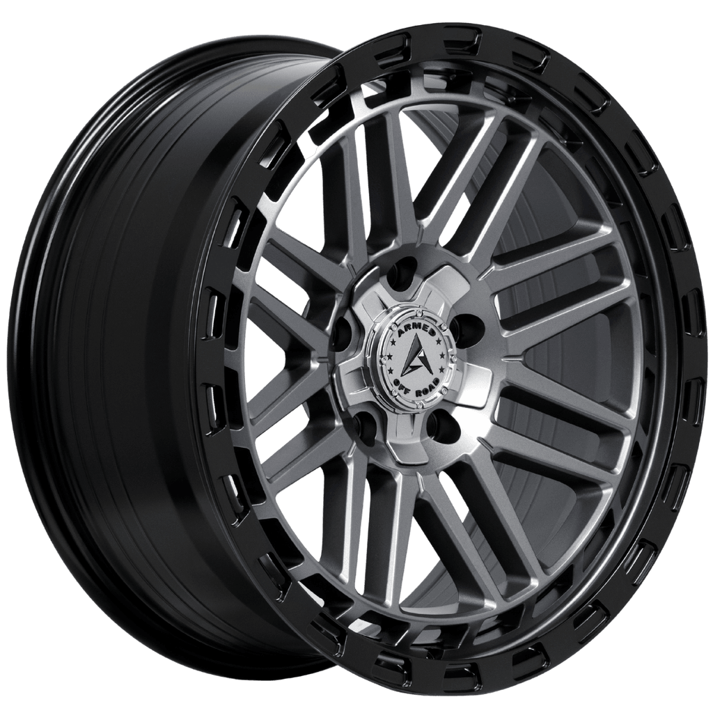 Armed Wheels Tank Matte Black + Gunmetal Face 20x9 +12 5x127mm 78.1mm