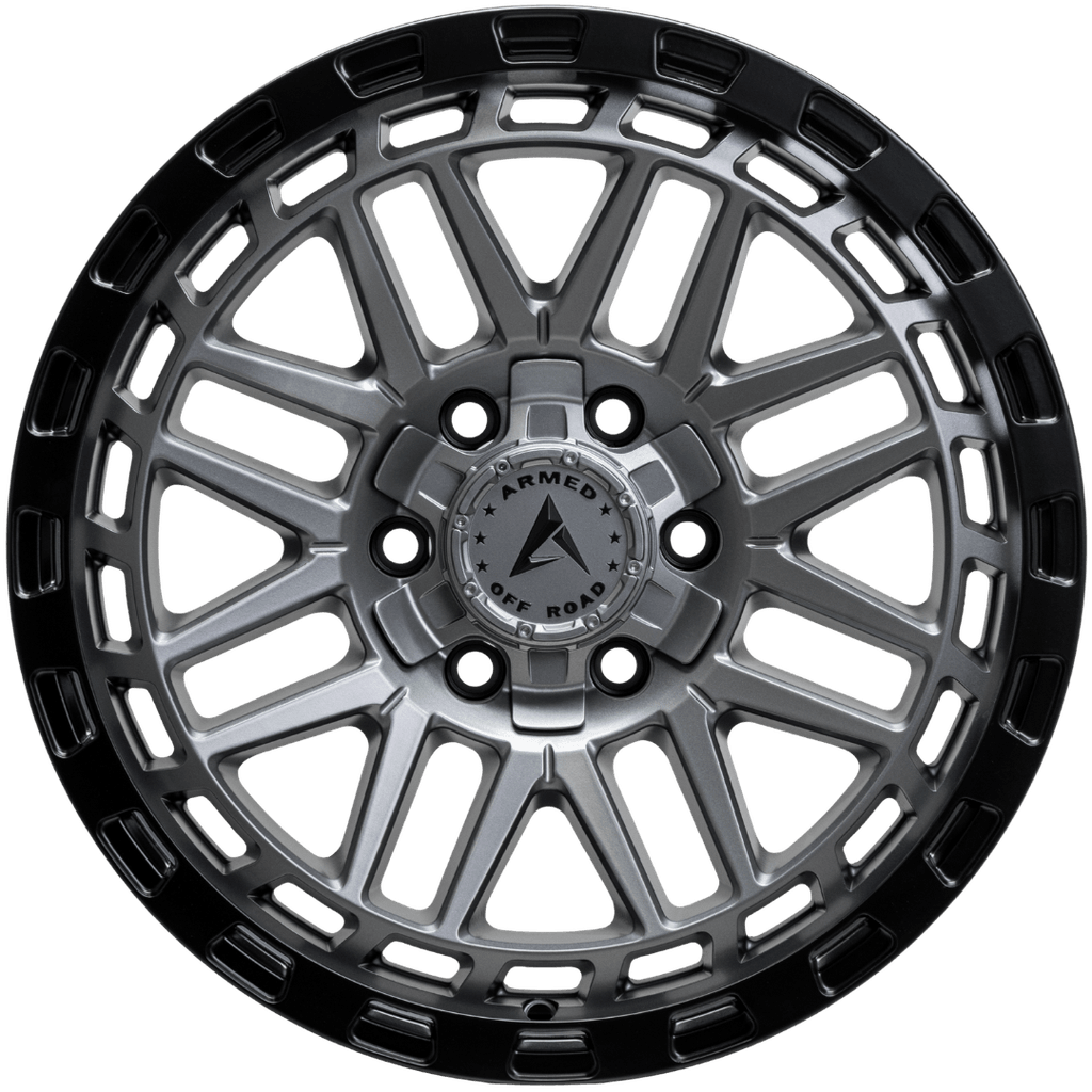 Armed Wheels Tank Matte Black + Gunmetal Face 18x9 +12 6x135mm 108.1mm