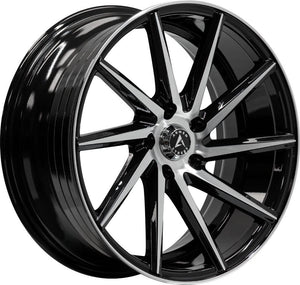 Armed Wheels .38 CAL Gloss Black Machined Face 19x8.5 +35 5x113mm 74.1mm