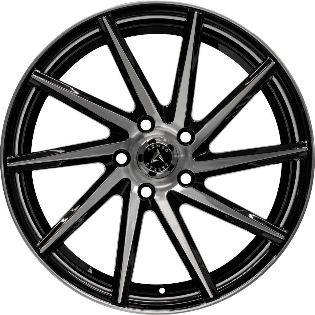 Armed Wheels .38 CAL Gloss Black Machined Face 19x8.5 +35 5x113mm 74.1mm - Wheelwiz