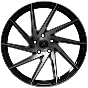 Armed Wheels 9MM Gloss Black Machined Face 20x10 +40 5x113mm 74.1mm