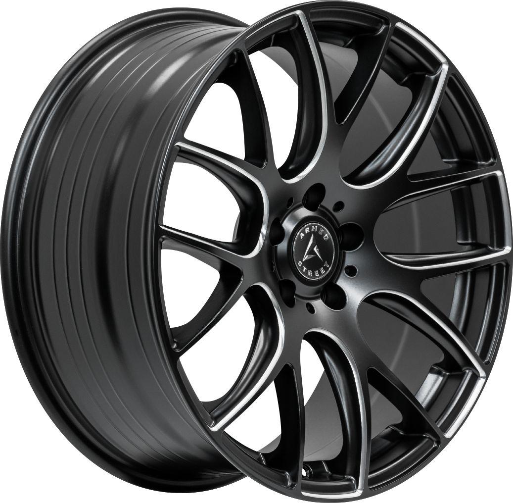 Armed Wheels Ammo Satin Black Milled Spokes 20x8.5 +30 5x113mm 74.1mm