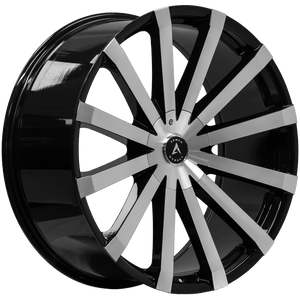 Armed Wheels Outlaw Gloss Black Machined Face 24x10 +25 Custom 87.1mm