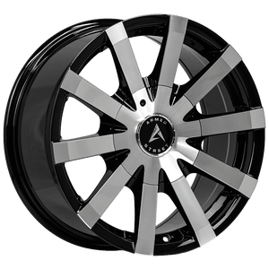 Armed Wheels Outlaw Gloss Black Machined Face 17x8 +20 6x135mm 87.1mm