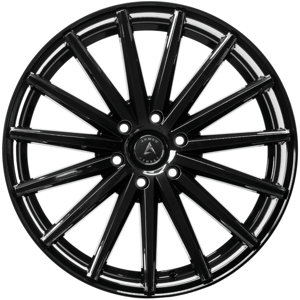 Armed Wheels Rival Gloss Black 22x9.5 +20 6x139.7mm 87.1mm