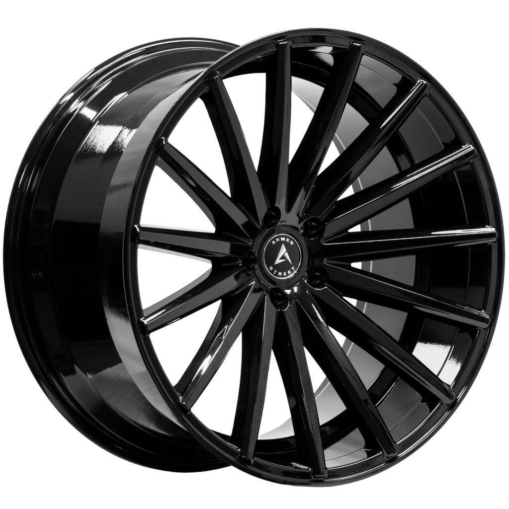 Armed Wheels Rival Gloss Black 22x11.5 +10 5x127mm 78.1mm