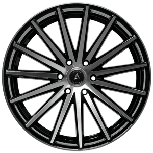 Armed Wheels Rival Gloss Black Machined Face 22x11.5 +30 6x139.7mm 108.1mm