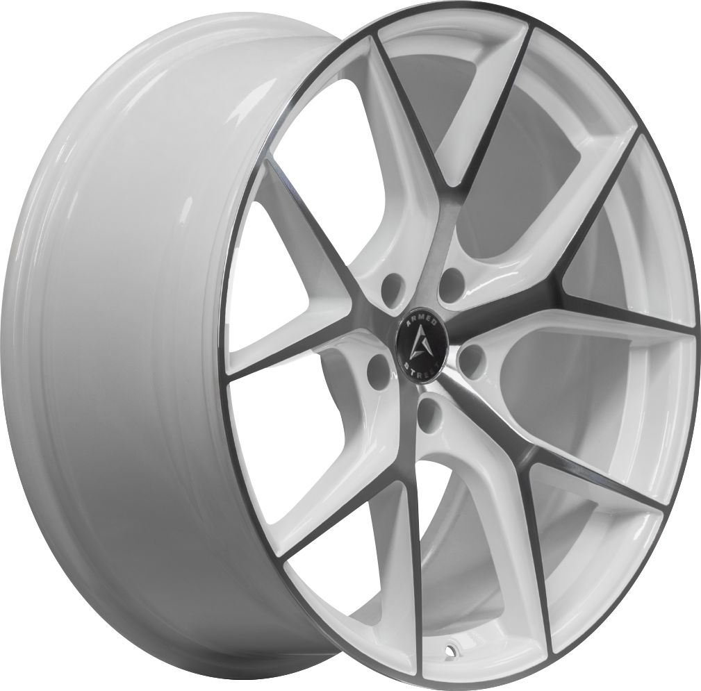 Armed Wheels Sniper Gloss White Machined 20x10 +30 6x139.7mm 87.1mm