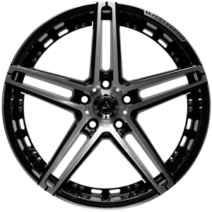 Armed Wheels Stealth Gloss Black Machined Face 19x8.5 +35 5x113mm 74.1mm
