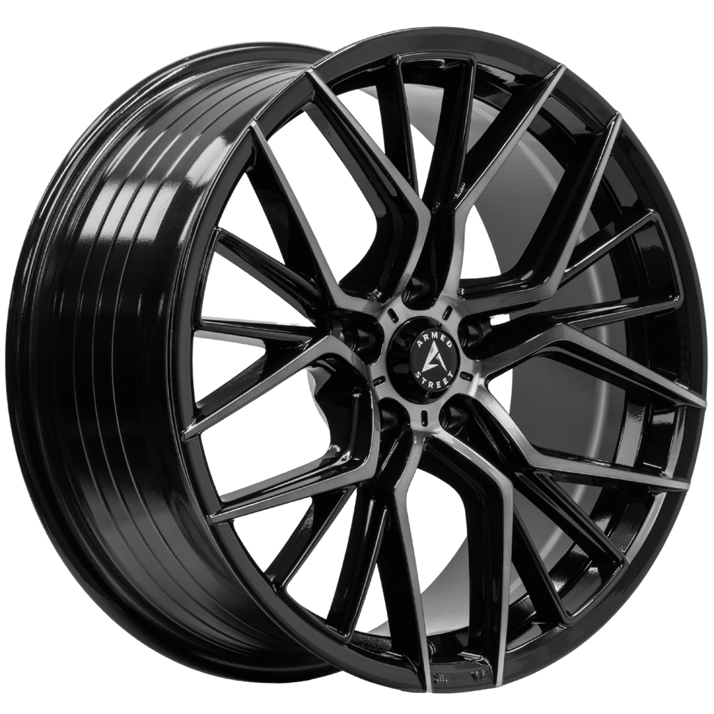 Armed Wheels Tactical Gloss Black Machined + Black Clear Coat 18x8 +30 5x109mm 74.1mm