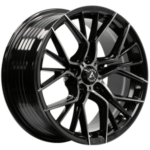 Armed Wheels Tactical Gloss Black Machined + Black Clear Coat 17x7.5 +30 5x109mm 74.1mm