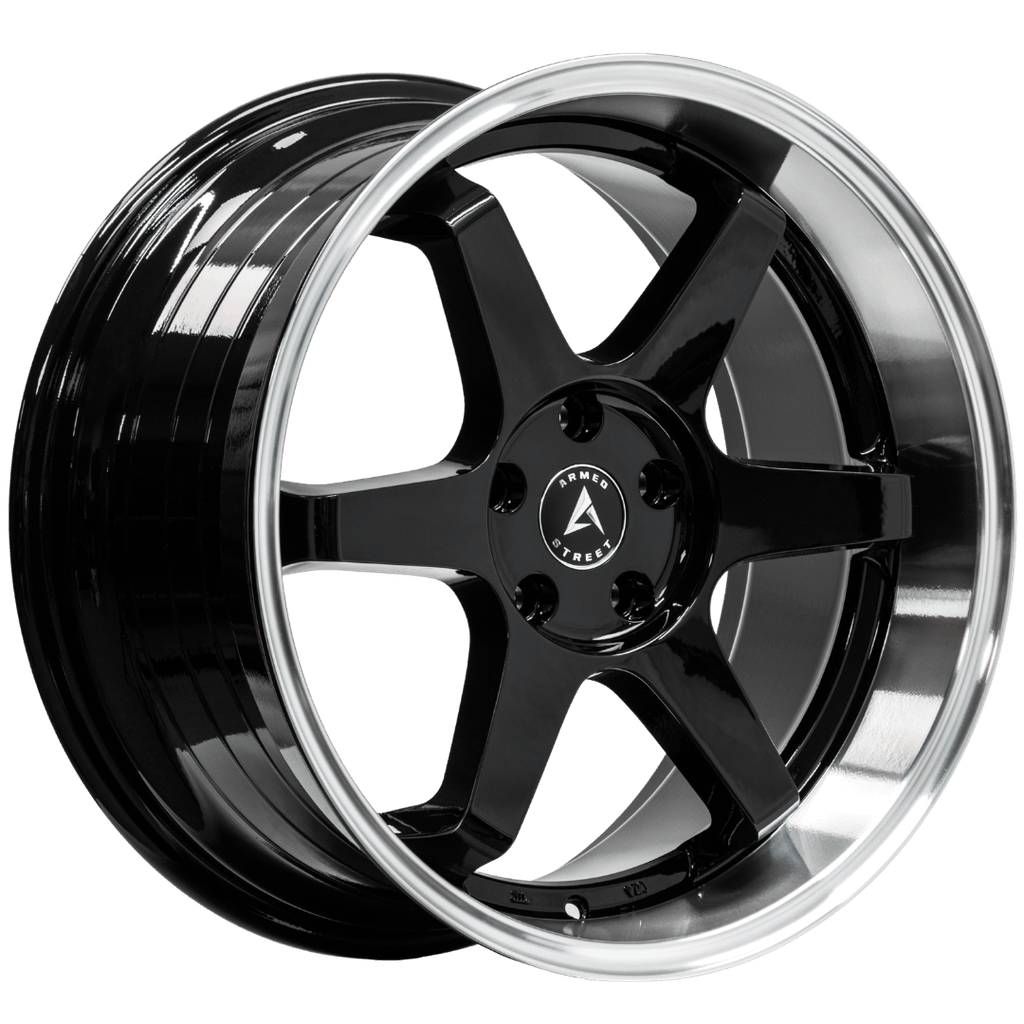 Armed Wheels Veteran Gloss Black Machined Lip 19x9.5 +35 5x113mm 74.1mm