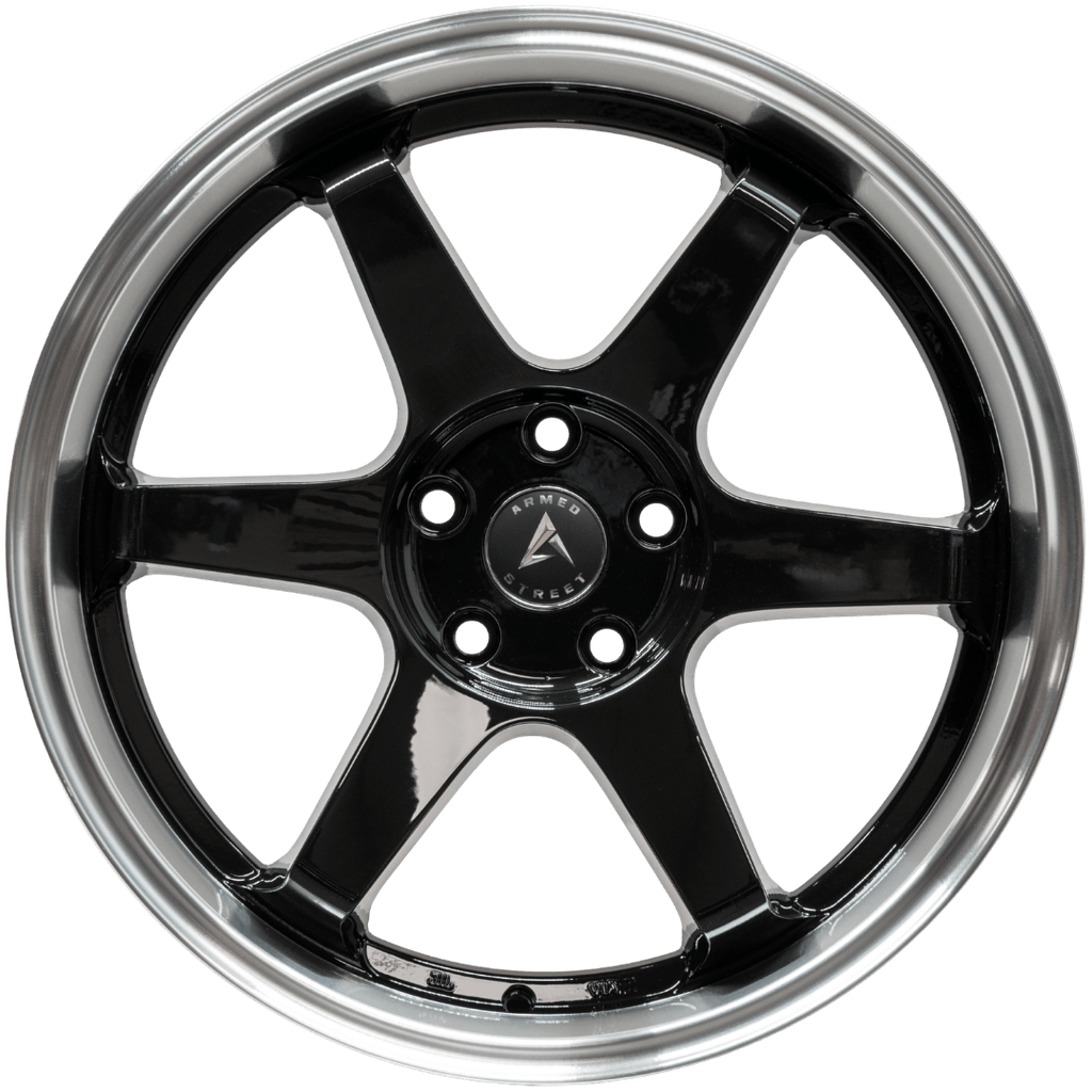 Armed Wheels Veteran Gloss Black Machined Lip 19x9.5 +35 5x113mm 74.1mm