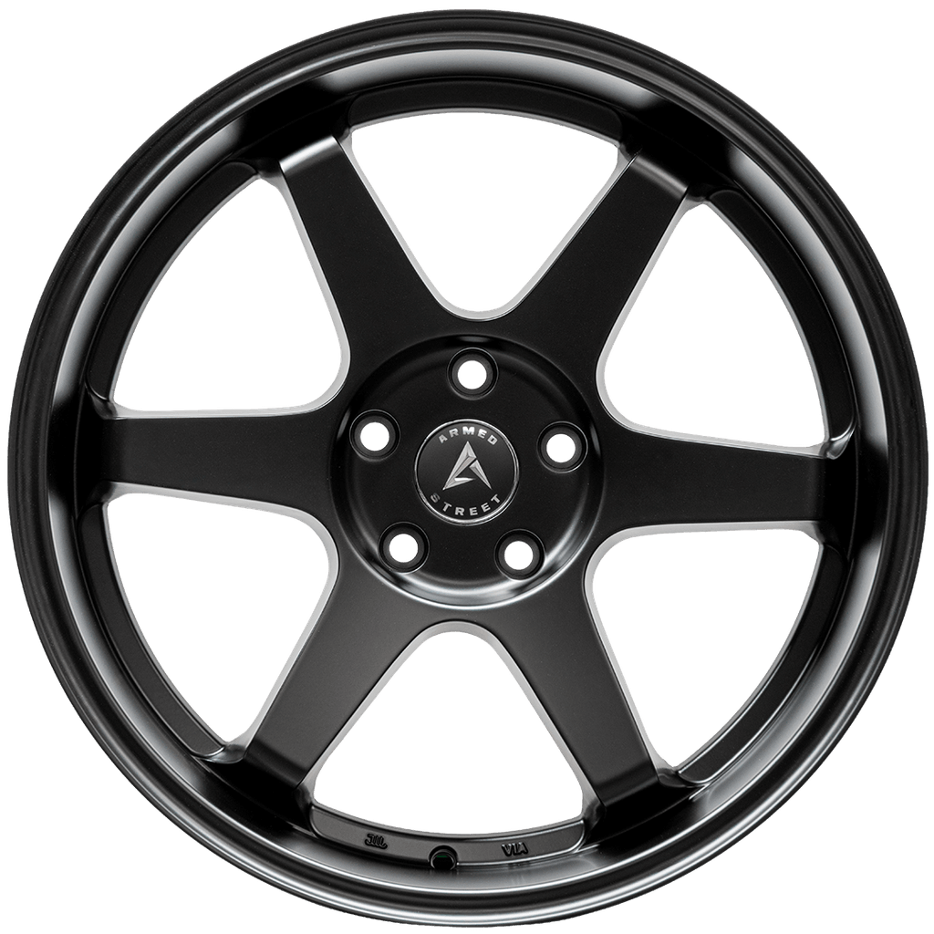 Armed Wheels Veteran Full Satin Black 19x9.5 +35 5x113mm 74.1mm - Wheelwiz