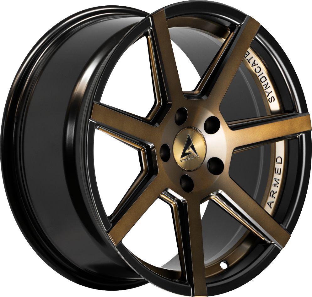 Armed Wheels Assassin Matte Bronze + Black 17x8 +35 5x113mm 74.1mm