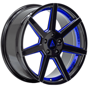 Armed Wheels Assassin Gloss Black + Blue 18x8 +35 5x109mm 74.1mm