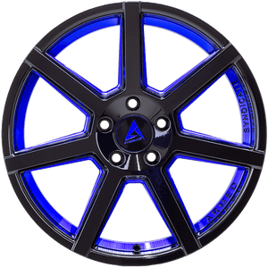 Armed Wheels Assassin Gloss Black + Blue 18x8 +35 5x109mm 74.1mm