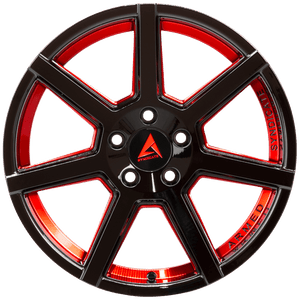 Armed Wheels Assassin Gloss Black + Red 17x8 +35 5x109mm 74.1mm