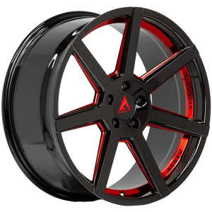Armed Wheels Assassin Gloss Black + Red 20x9 +32 5x120mm 74.1mm