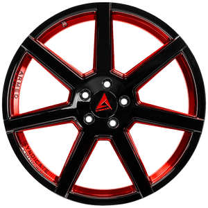 Armed Wheels Assassin Gloss Black + Red 20x9 +32 5x113mm 74.1mm
