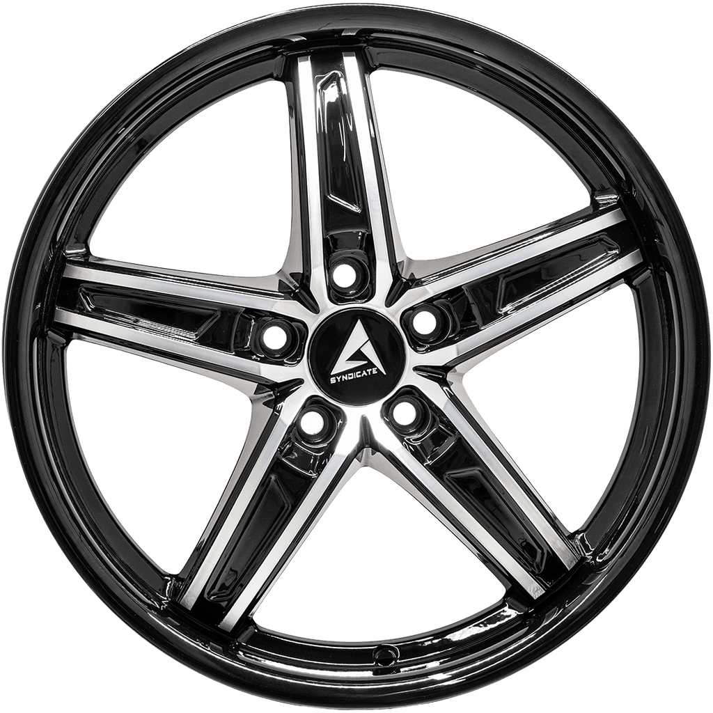 Armed Wheels Boss Black Machined Face Black Lip 18x8 +20 Custom 74.1mm