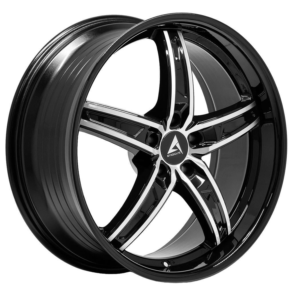 Armed Wheels Boss Black Machined Face Black Lip 20x8.5 +30 5x120mm 74.1mm