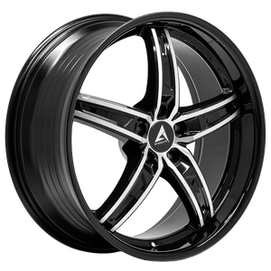Armed Wheels Boss Black Machined Face Black Lip 20x8.5 +30 5x120mm 74.1mm