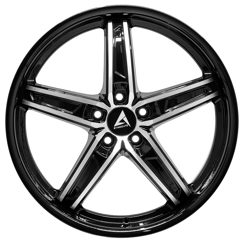 Armed Wheels Boss Black Machined Face Black Lip 20x8.5 +30 5x120mm 74.1mm