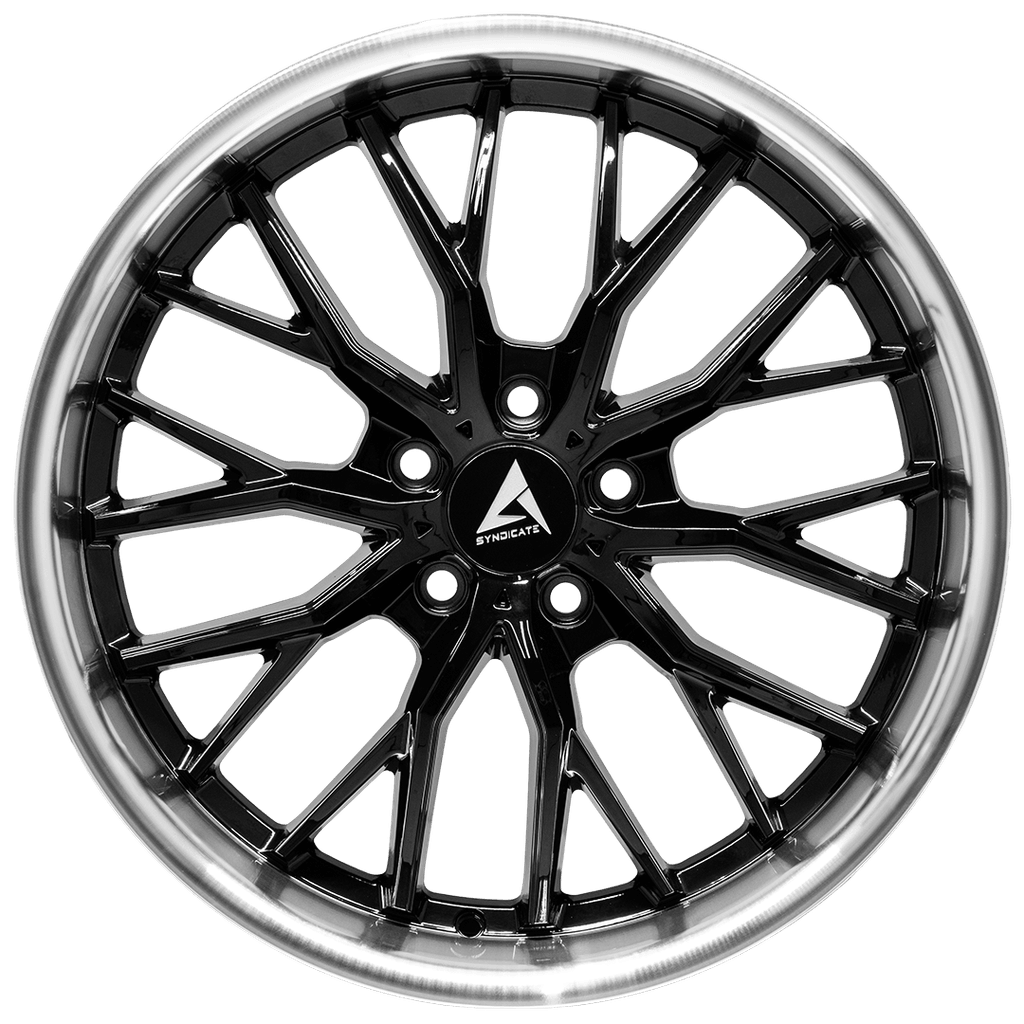 Armed Wheels Czar Black Face+ Black Machined Lip 19x9.5 +40 5x113mm 74.1mm