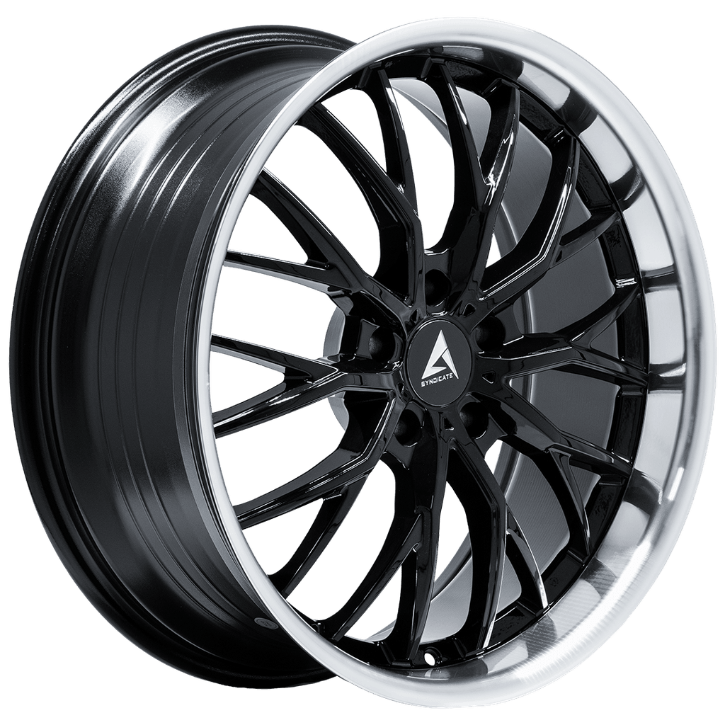 Armed Wheels Czar Black Face+ Black Machined Lip 20x8.5 +30 5x120mm 74.1mm