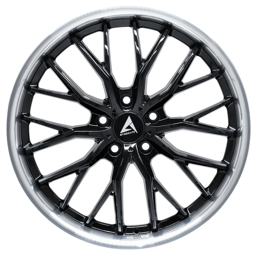 Armed Wheels Czar Black Face+ Black Machined Lip 20x8.5 +30 5x113mm 74.1mm