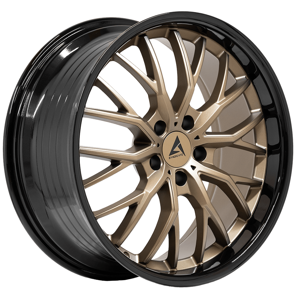 Armed Wheels Czar Matte Bronze + Black Barrel 19x8.5 +35 5x120mm 74.1mm