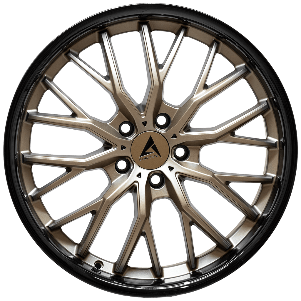 Armed Wheels Czar Matte Bronze + Black Barrel 19x8.5 +35 5x120mm 74.1mm