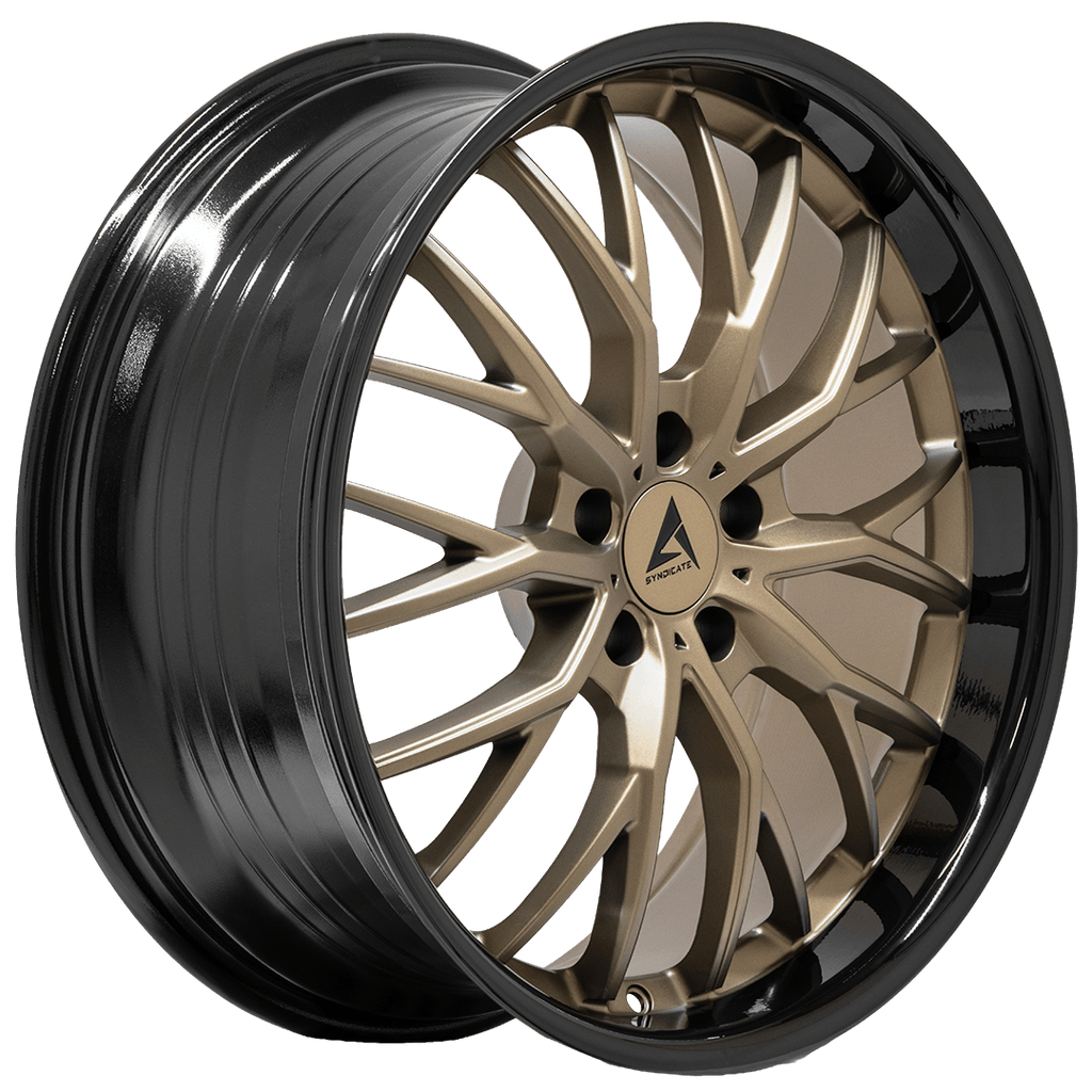 Armed Wheels Czar Matte Bronze + Black Barrel 20x8.5 +20 Custom 74.1mm