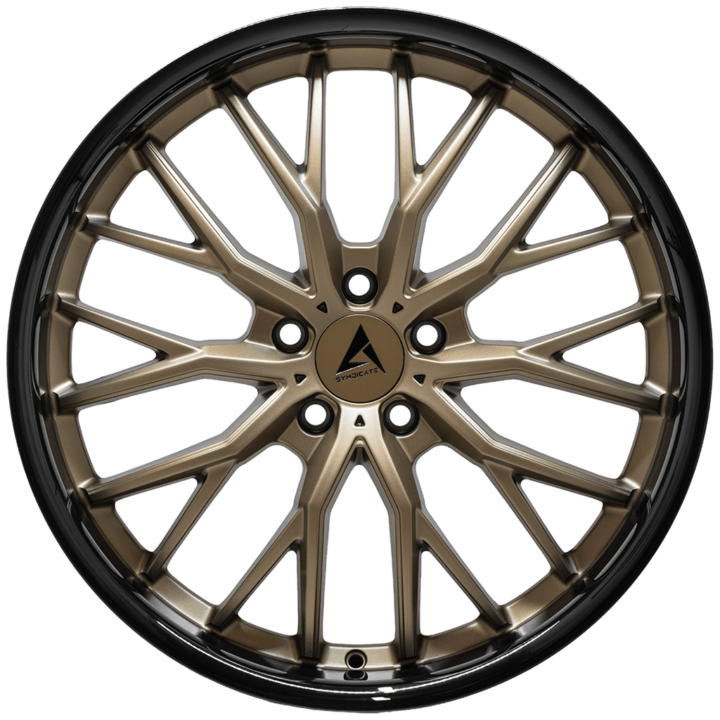 Armed Wheels Czar Matte Bronze + Black Barrel 20x8.5 +30 5x120mm 74.1mm