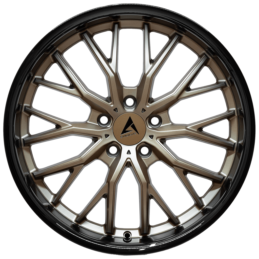 Armed Wheels Czar Matte Bronze + Black Barrel 19x9.5 +40 5x120mm 74.1mm