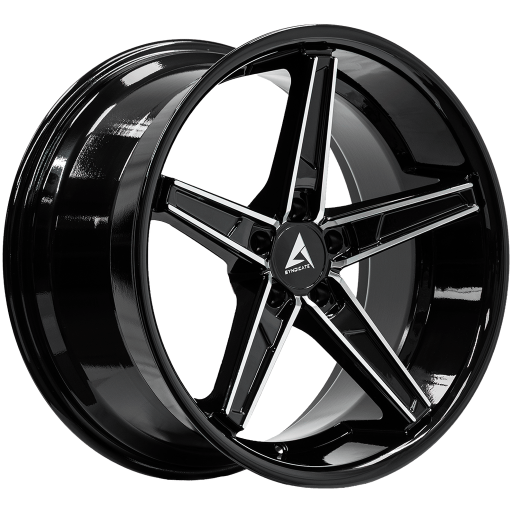Armed Wheels Don Gloss Black Machined Face 20x10.5 +38 5x113mm 74.1mm