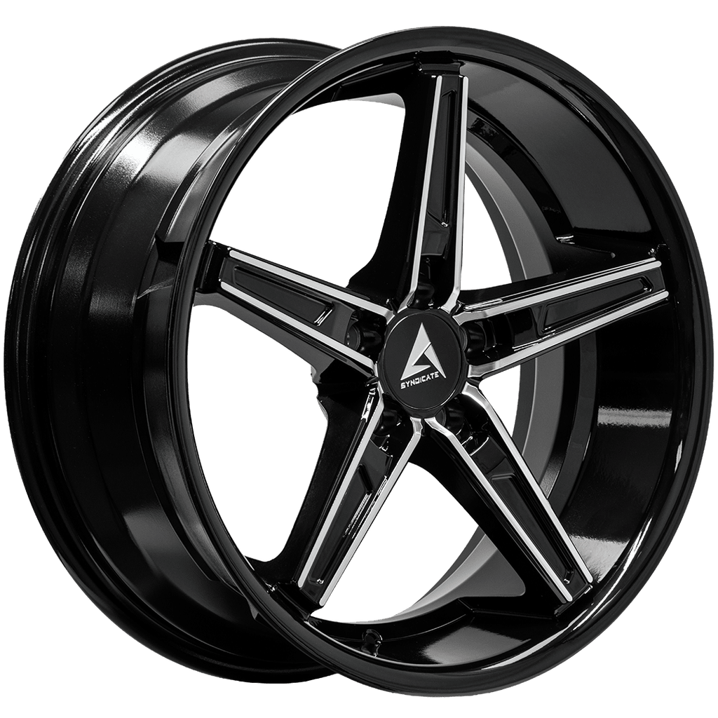 Armed Wheels Don Gloss Black Machined Face 19x8.5 +35 5x109mm 74.1mm