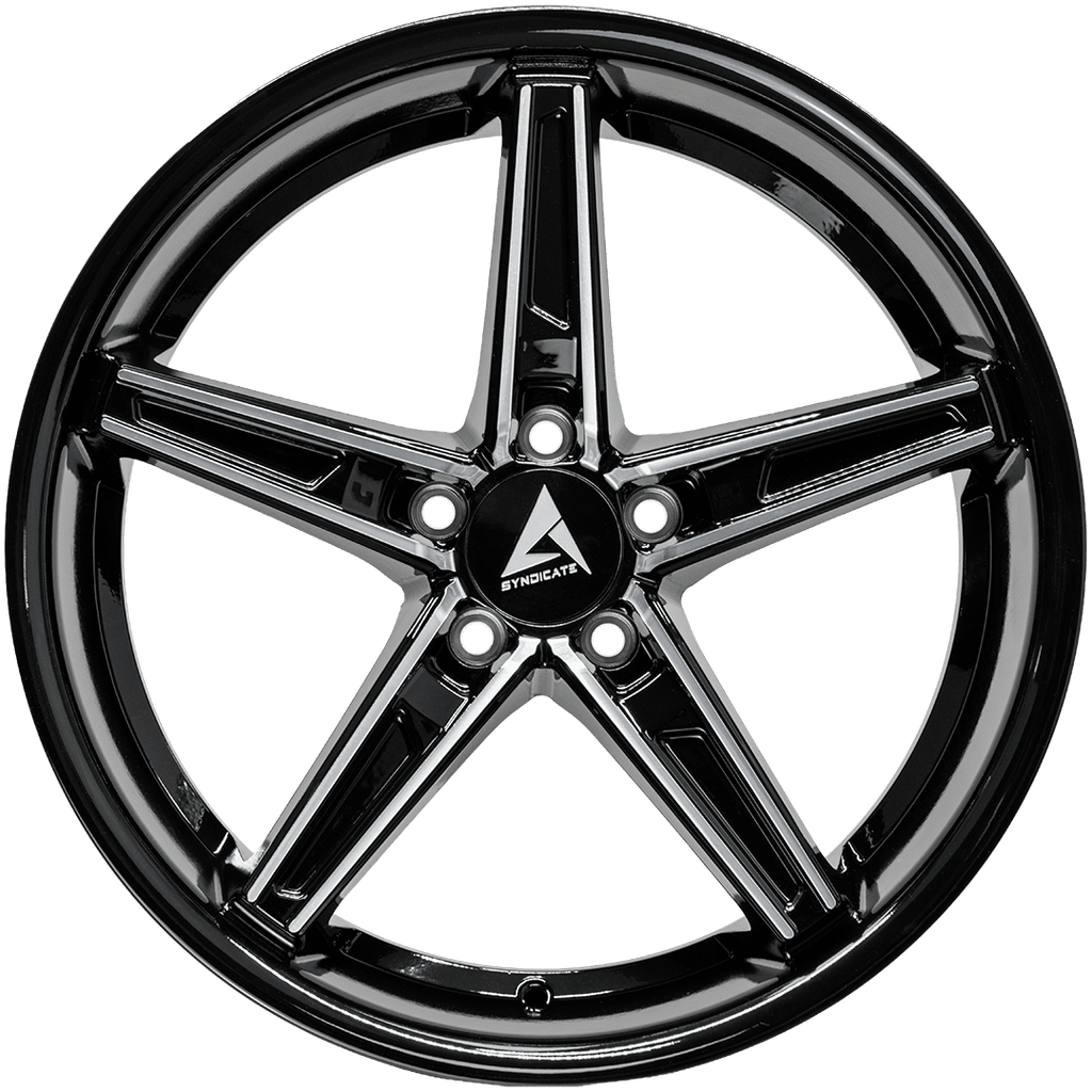Armed Wheels Don Gloss Black Machined Face 19x8.5 +35 5x120mm 74.1mm
