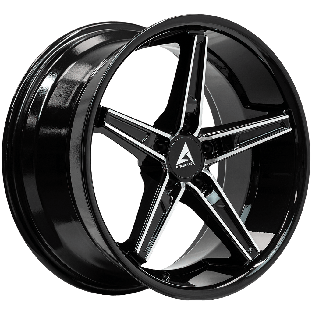 Armed Wheels Don Gloss Black Machined Face 19x9.5 +38 5x109mm 74.1mm