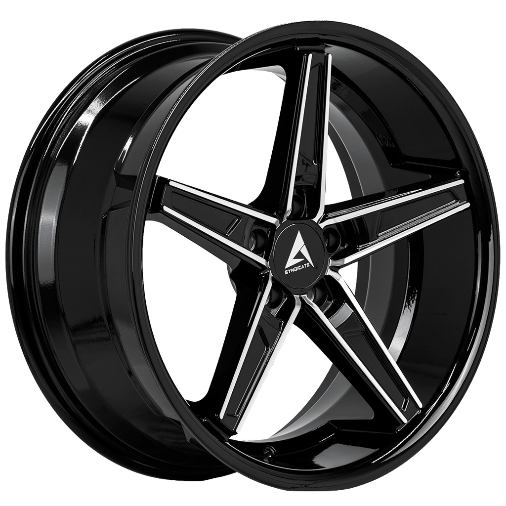 Armed Wheels Don Gloss Black Machined Face 20x9 +35 5x113mm 74.1mm
