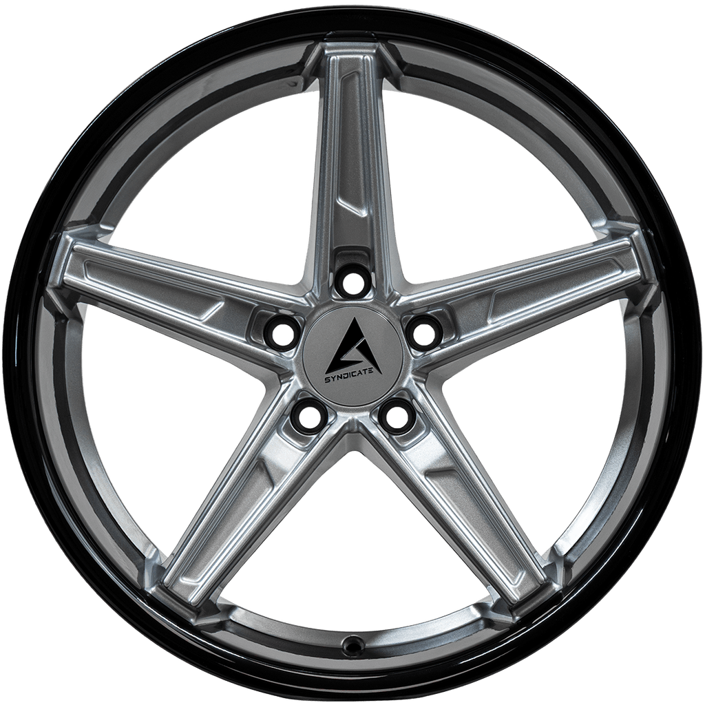 Armed Wheels Don Gloss Silver Face + Gloss Black Lip 19x9.5 +38 5x113mm 74.1mm