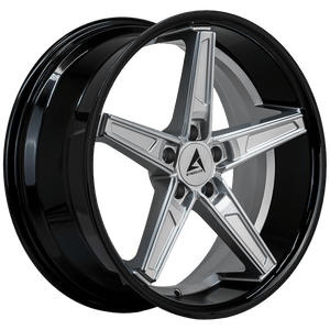 Armed Wheels Don Gloss Silver Face + Gloss Black Lip 20x9 +35 5x113mm 74.1mm