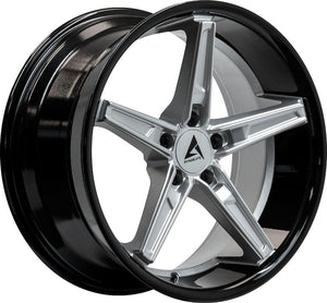 Armed Wheels Don Gloss Silver Face + Gloss Black Lip 19x8.5 +35 5x113mm 74.1mm