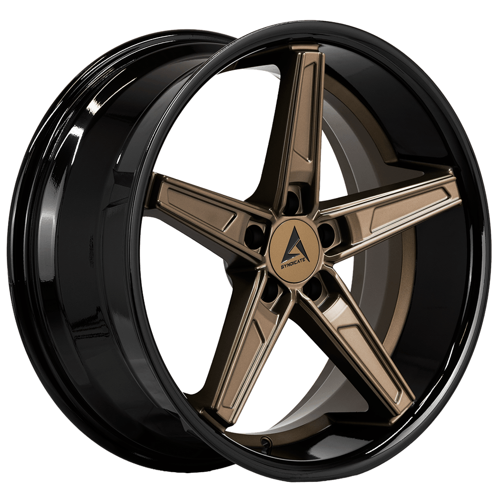 Armed Wheels Don Matte Bronze Face + Gloss Black Lip 20x9 +35 5x120mm 74.1mm