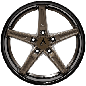 Armed Wheels Don Matte Bronze Face + Gloss Black Lip 19x8.5 +30 5x127mm 74.1mm