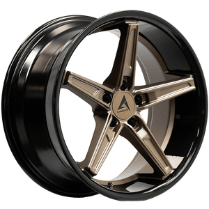 Armed Wheels Don Matte Bronze Face + Gloss Black Lip 19x9.5 +38 5x120mm 74.1mm