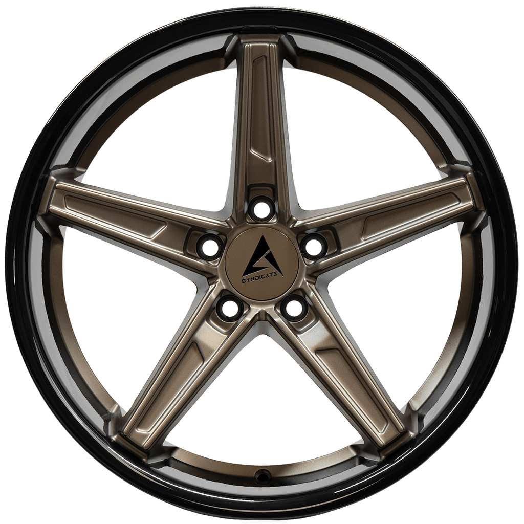 Armed Wheels Don Matte Bronze Face + Gloss Black Lip 19x9.5 +38 5x120mm 74.1mm