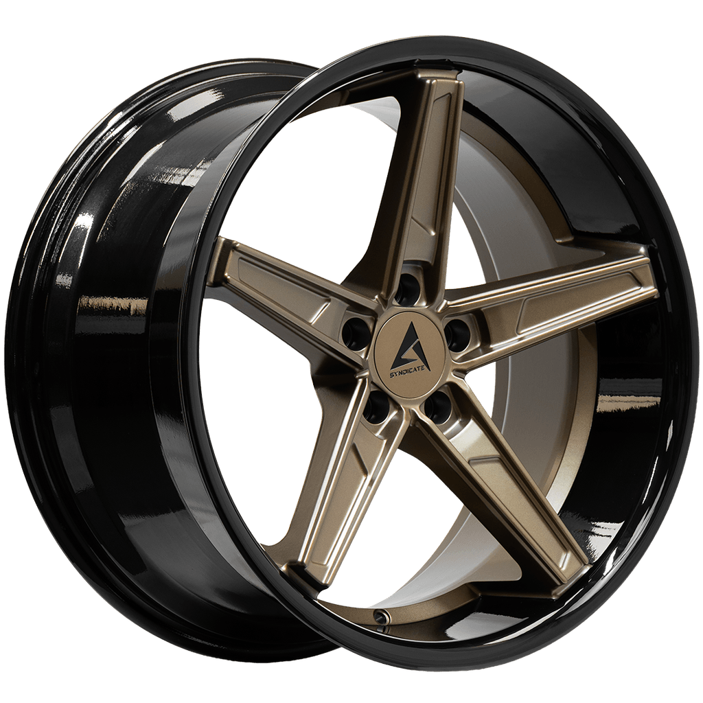 Armed Wheels Don Matte Bronze Face + Gloss Black Lip 20x10.5 +38 5x113mm 74.1mm