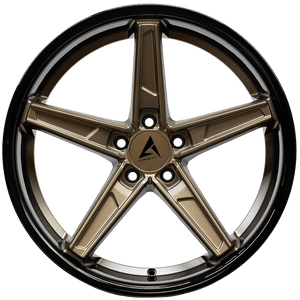 Armed Wheels Don Matte Bronze Face + Gloss Black Lip 20x10.5 +38 5x120mm 74.1mm